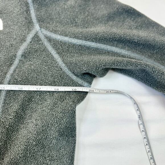 North Face TNF Gray Quarter Zip Fleece Pullover Women's Large Outdoor Gorpcore - Picture 11 of 13